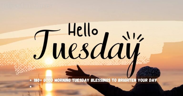 Good Morning Tuesday Blessings