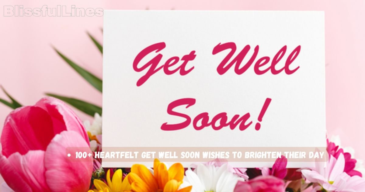 Get Well Soon Wishes
