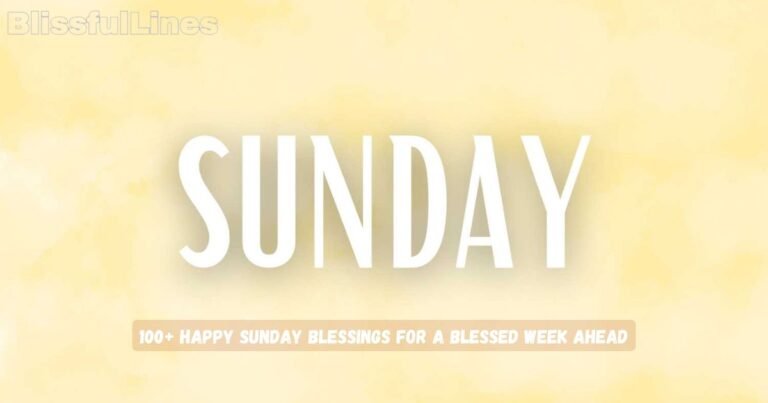 Sunday Blessings