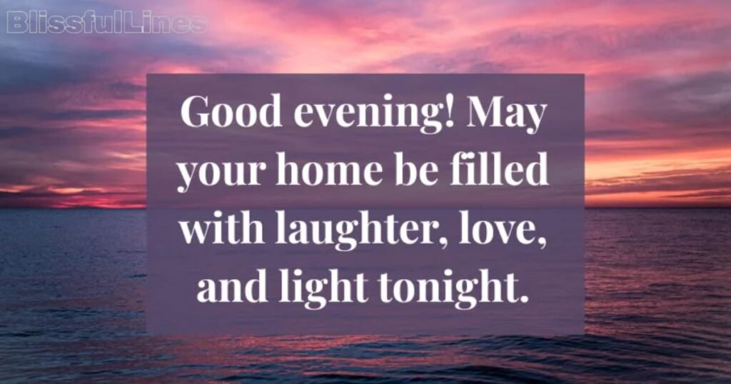 good evening blessings images