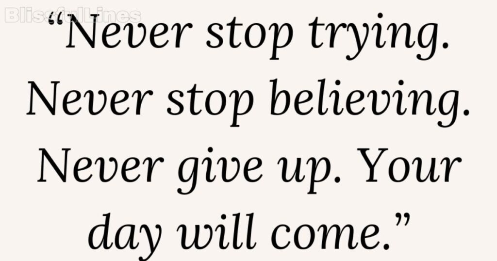 quotes about not giving up