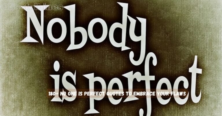 No One Is Perfect Quotes