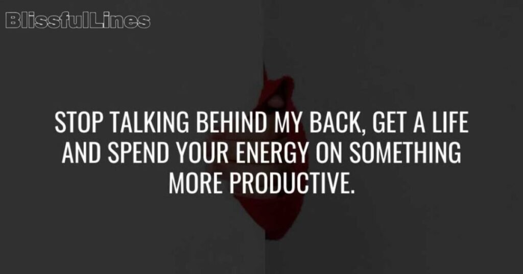 people talk behind your back quotes