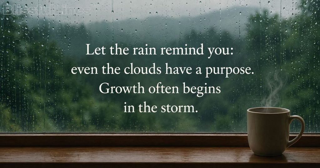 Inspiring rainy day quotes
