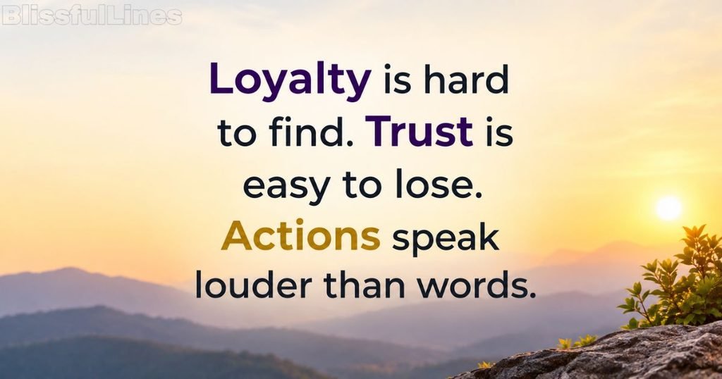 loyalty trust quotes